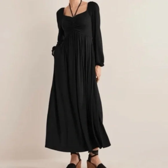 chinese dress ladies Elodie Jersey Maxi Dress-Black main image 1